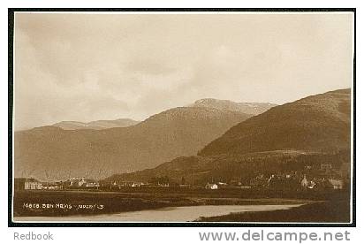 Judges Real Photo Postcard Ben Nevis Fort William Houses Inverness Scotland - Ref A90 - Inverness-shire