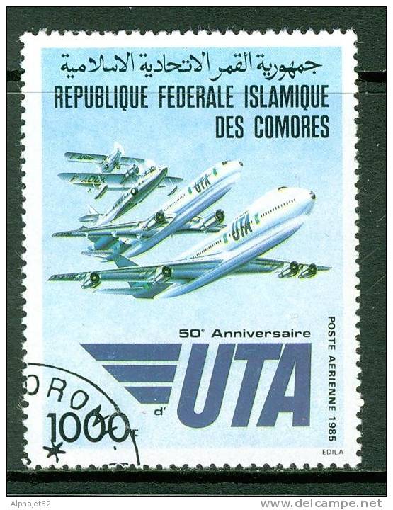 Aviation - Boeing 747 - Compagnie UTA - COMORES - Anniversaire, Avions - N° 223 - 1985 - Comores (1975-...)