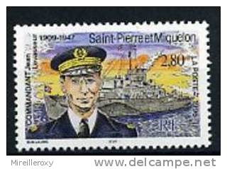 COMMANDANT  JEAN LEVASSEUR / UNIFORME / COIFFE /  BATEAU / MARIN /  SAINT PIERRE ET MIQUELON - De Gaulle (General)