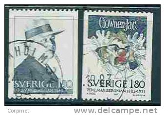 SWEDEN - H. BERGMAN  - CLOWN JAC - Yvert # 1231/2  - VF USED - Used Stamps