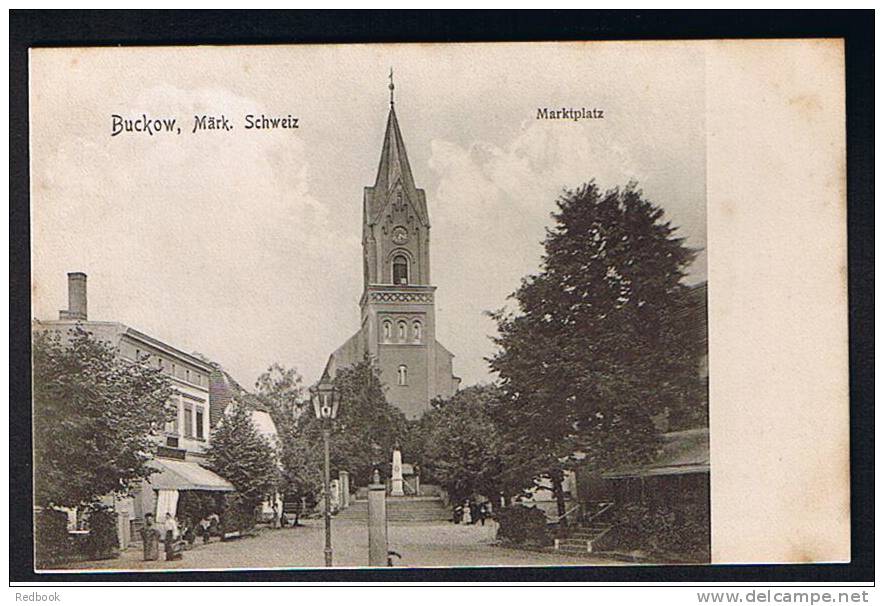 Early Postcard Buckow Mark Schweiz Market Place Germany - Ref A94 - Buckow