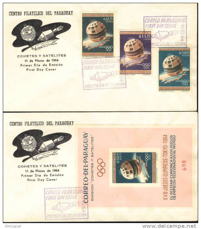 Jeux Olympiques 1964 Tokyo  Paraguay  FDC - Zomer 1964: Tokyo