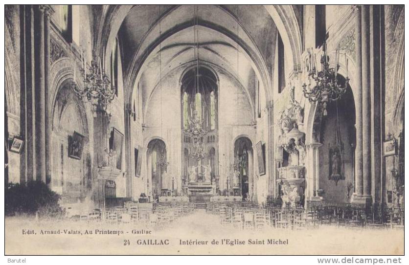 GAILLAC - Intérieur De L´Eglise Saint-Michel - Gaillac