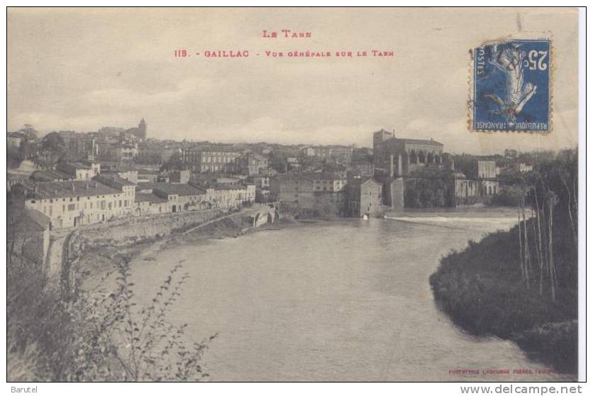 GAILLAC - Vue Générale Sur Le Tarn - Gaillac