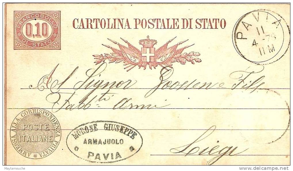 Pavia 1878 - Lodi