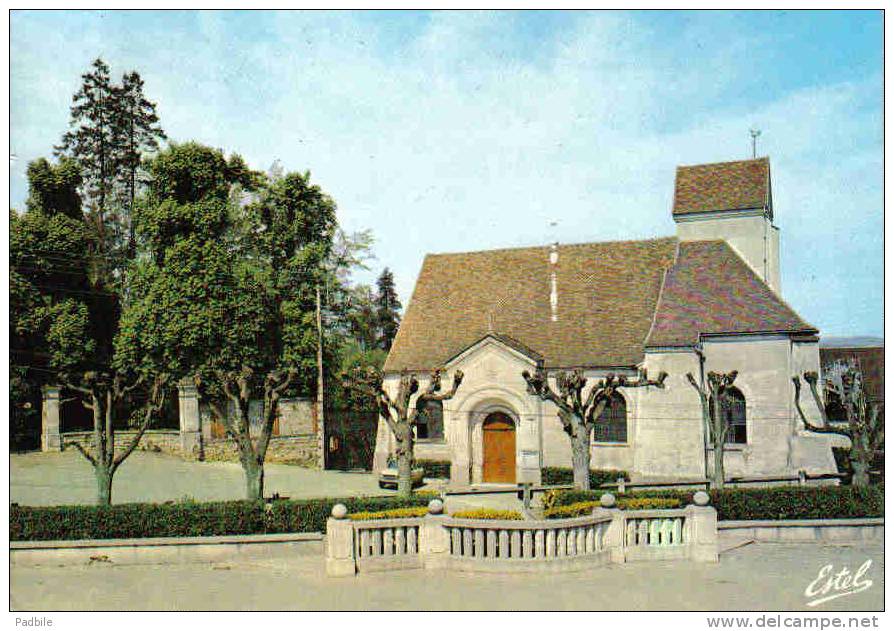 Carte Postale 95. Bouffemont  Quartier De L'Eglise Trés Beau Plan - Bouffémont