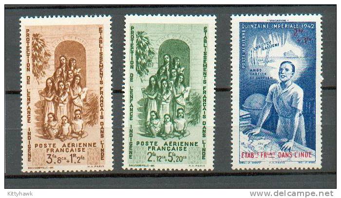 INDE 77 - YT PA 7 à 9 ** - Unused Stamps