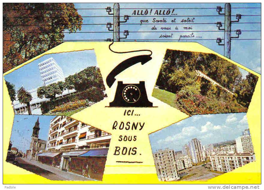 Carte Postale 93.  Rosny-sous-Bois    Trés Beau Plan - Rosny Sous Bois