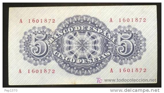 BILLETE DE 5 PESETAS DE 1947 SIN CIRCULAR - 5 Pesetas