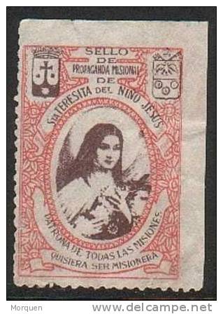 Viñeta SANTA TERESITA Niño Jesus. MISIONES, Propaganda Misional º - Errors & Oddities