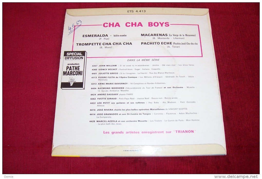 CHA  CHA  BOYS     ESMERALDA - Instrumental