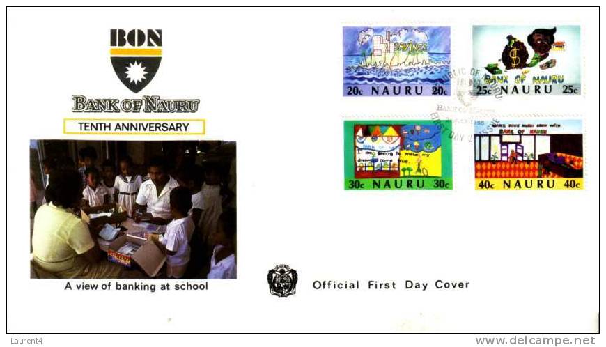 Nauru FDC Cover  / Envelope Premier Jour De L´ile De Nauru - Banking - Nauru