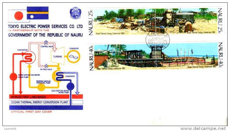 Nauru FDC Cover  / Envelope Premier Jour De L'ile De Nauru - Japan - Nauru - Nauru