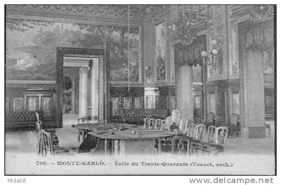 MONACO. MONTE CARLO. SALLE DU TRENTE QUARANTE. - Casinò