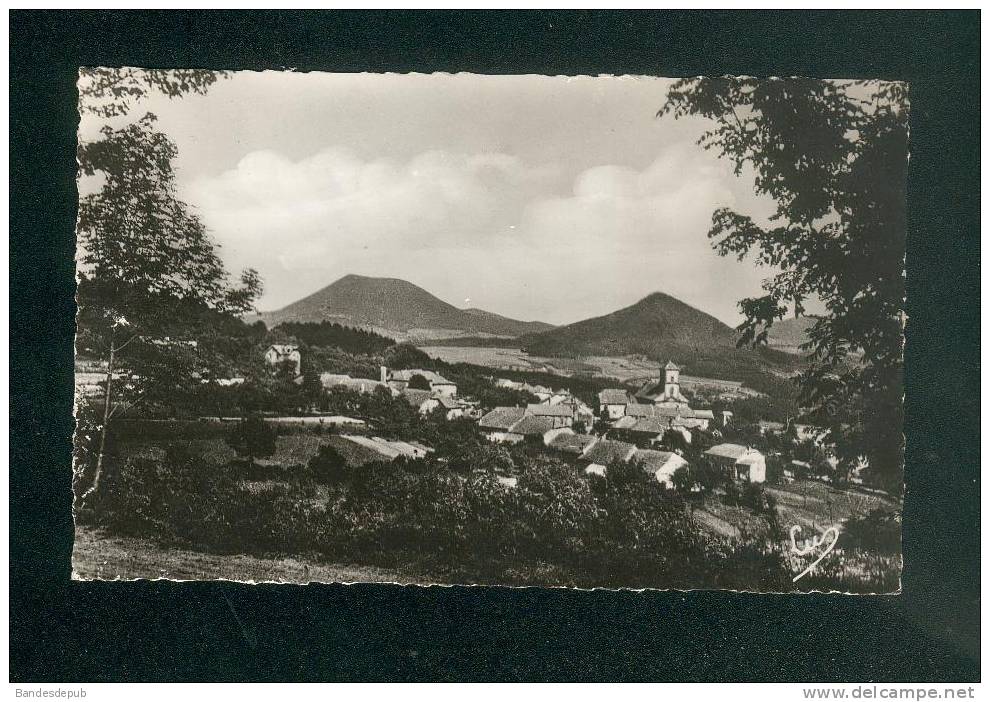 CPSM - La Grande Fosse ( Vosges 88)- Au Fond Le Voyemont Et Le Climont ( Flamme Postale Coq Lucien Kohler Format CPA) - Etival Clairefontaine