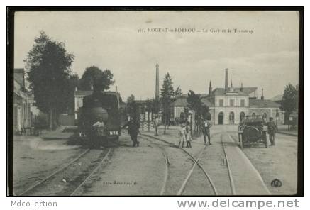 28 NOGENT LE ROTROU La Gare Et Le Tramway - Nogent Le Rotrou