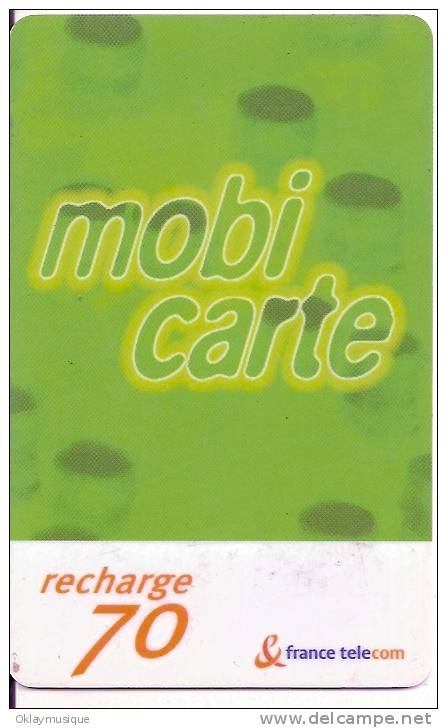 Mobicarte 70 U - Cellphone Cards (refills)