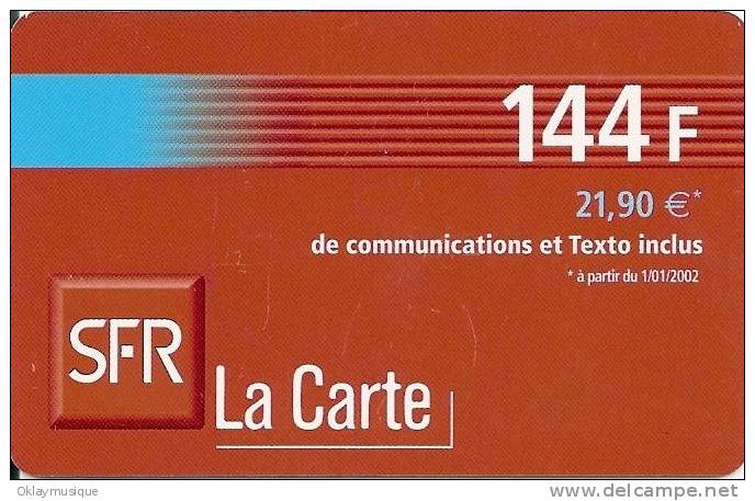 SFR  144 Fr - Cellphone Cards (refills)