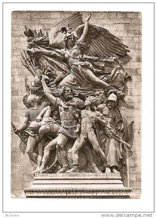 Paris: Arc De Triomphe, Haut Relief, Le Départ, Sculpture De Rude (08-1048) - Paris (17)