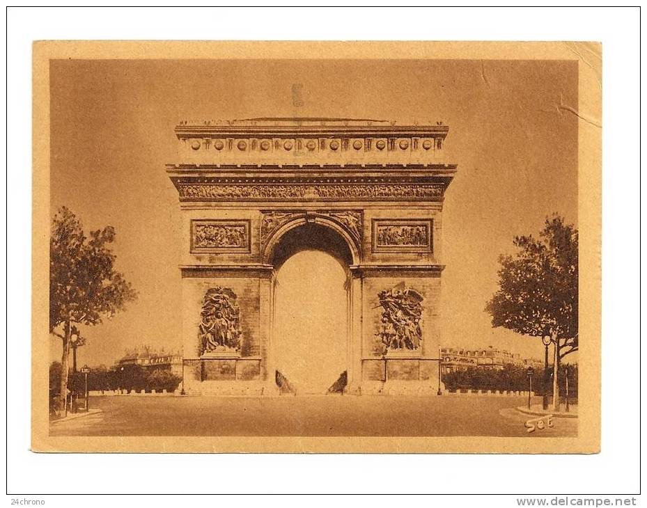 Paris: Arc De Triomphe De L´ Etoile, Carte Lumineuse (08-1050) - Distrito: 17