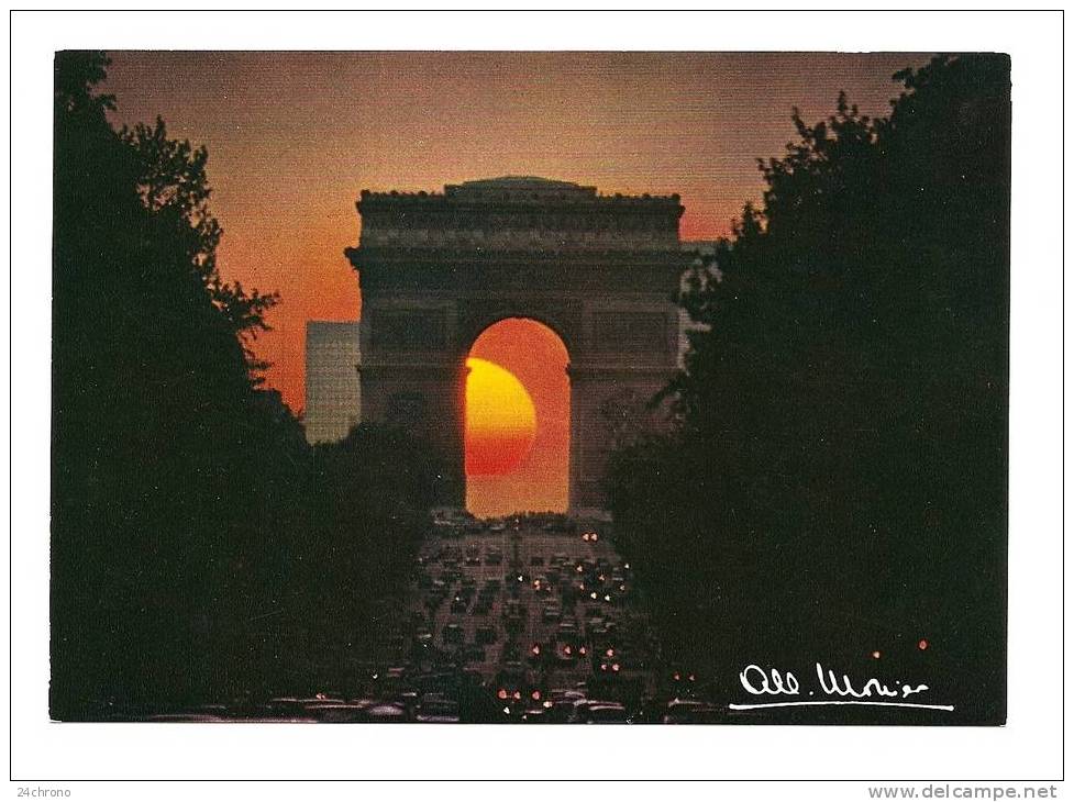 Paris: Arc De Triomphe Sur L´ Avenue Des Champs Elysées, Albert Monier (08-1056) - Arrondissement: 17