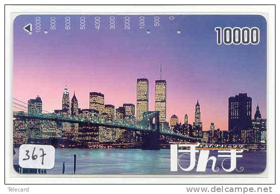 Telefonkarte Statue Of Liberty (367) Statue De La Liberte Twins Towers New York USA  Phonecard - Telecarte - Paesaggi
