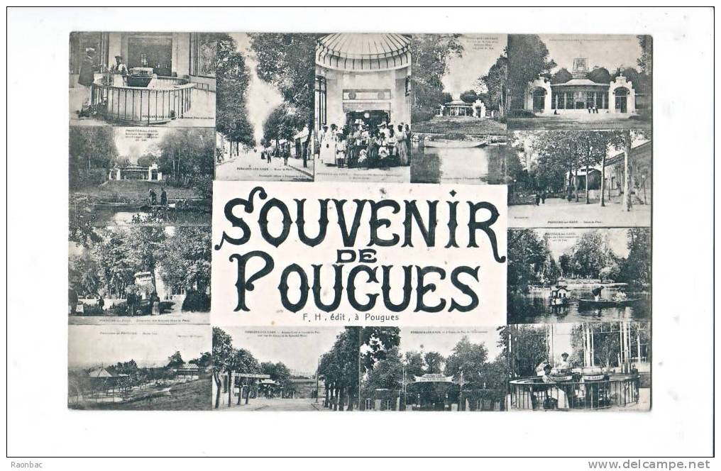 CPA---58-- --  Pougues Les Eaux -----SOUVENIR----MULTIVUES - Pougues Les Eaux