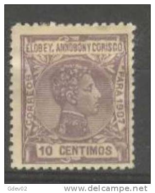 EAC40-L2749.ELOBEY,ANNOBO N    Y CORISCO.1907. (Ed 40*)con Charnela.MAGNIFICO - Fernando Po