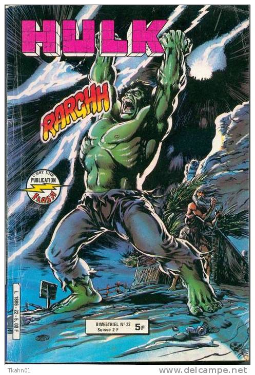 HULK  N° 22  " FLASH "  AREDIT DE 1982 - Hulk