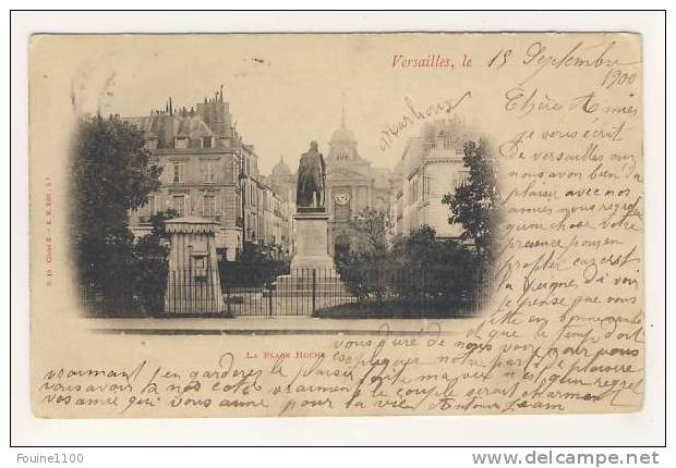 Carte De Versailles La Place Hoche - Versailles