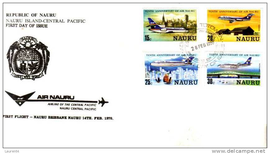 Premier Jour De L´Ile De Nauru - Island Of Nauru FDC - Nauru