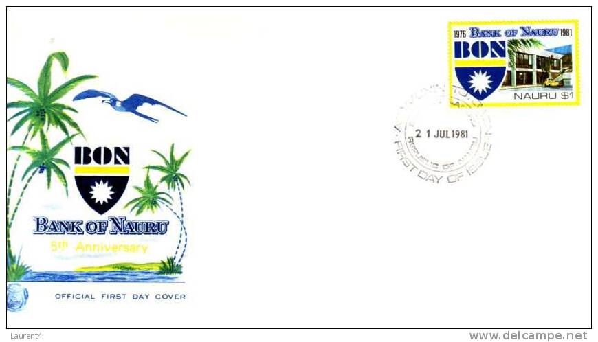 Premier Jour De L´Ile De Nauru - Island Of Nauru FDC - Banking - Nauru