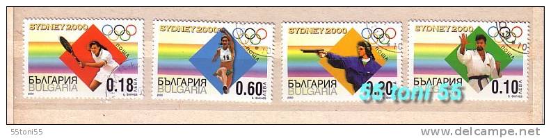 BULGARIA / Bulgarie  - Olympic Games-Sydney 2000 4v.-used - Ete 2000: Sydney