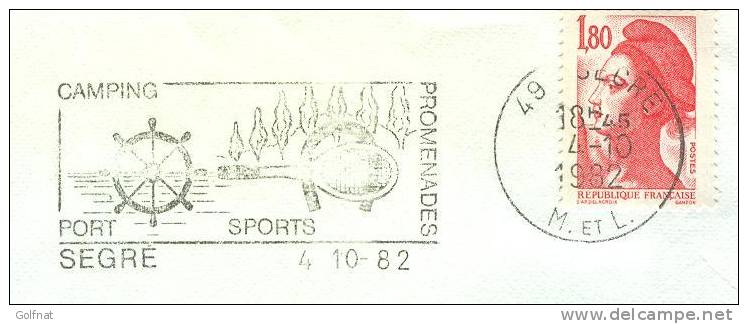 1982 Flamme Permanente De Segre Raquette De Tennis  Fer à Cheval - Tennis