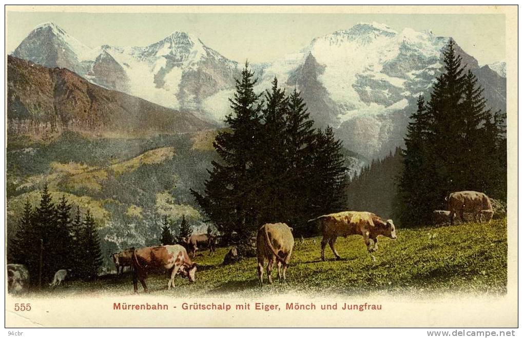 CPA (SUISSE-A)     MURRENBAHN (leger Choc Coin Bas Gauche) - Mürren