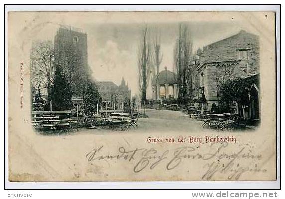 Cpa BURG BLANKENSTEIN Restaurant Terrasse -w Fulle Barmen - Hattingen