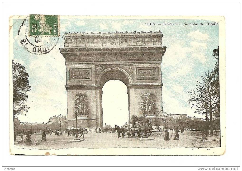 Paris: Arc De Triomphe De L' Etoile, Attelage (08-1090) - Distrito: 17