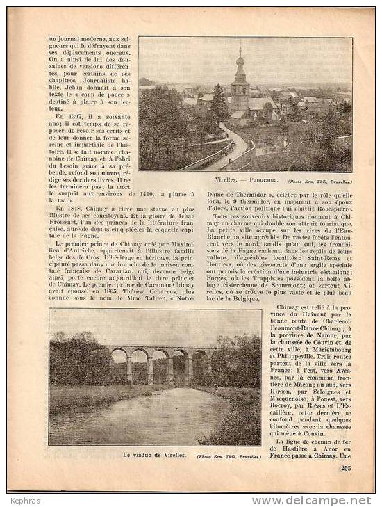 Touring Club Belgique N° 17 Septembre 1935 - Articles Sur CHIMAY / VIRELLES / TONGRES Voir Descriptif. - 1900 - 1949