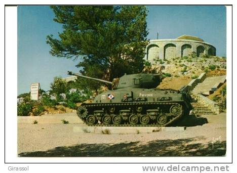 CPSM Mémorial Du Débarquement En Provence Mont Faron Char Tank - Matériel