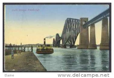 Forth Bridge, Edinburgh, Scotland - Tug Boat - Midlothian/ Edinburgh