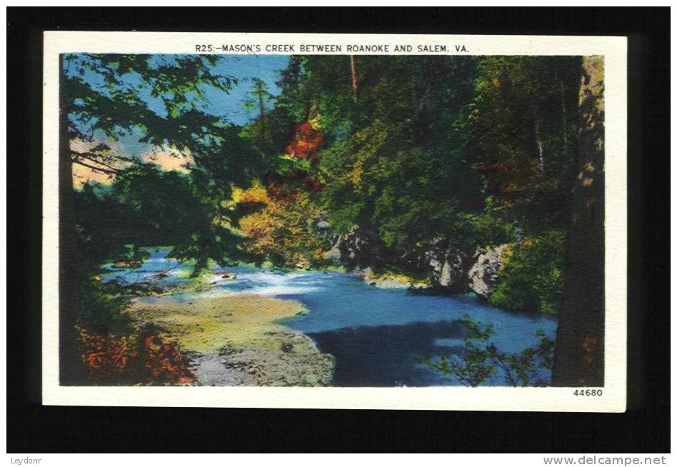 Mason's Creek Between Roanoke And Salem, Virginia - Altri & Non Classificati
