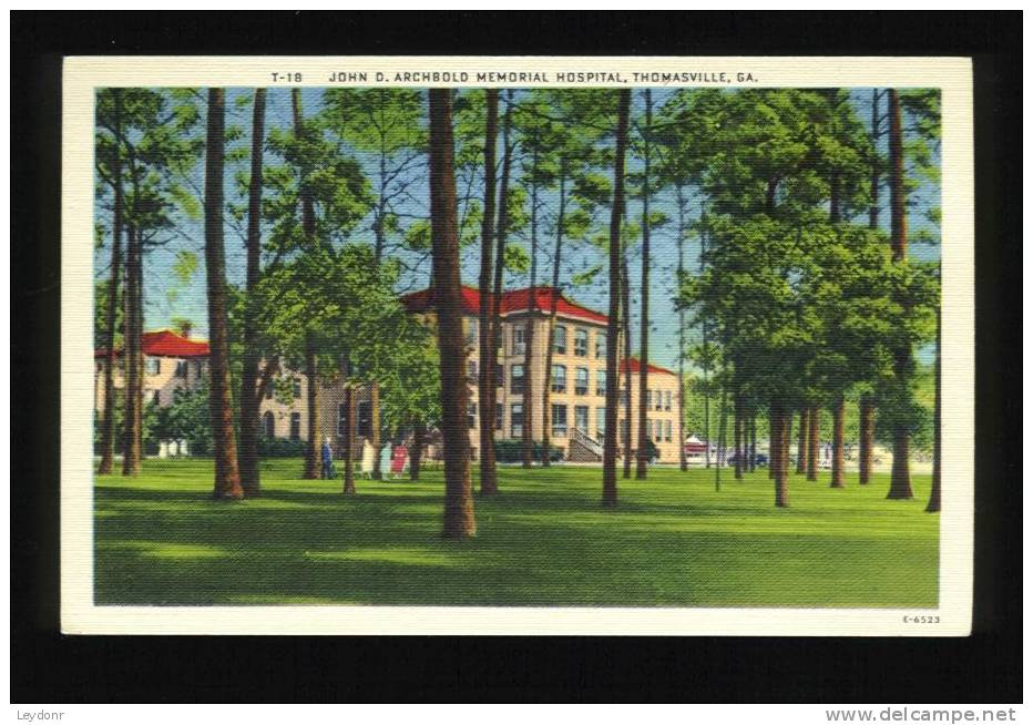 John D. Archbold Memorial Hospital, Thomasville, Georgia - The City Of Roses - Other & Unclassified