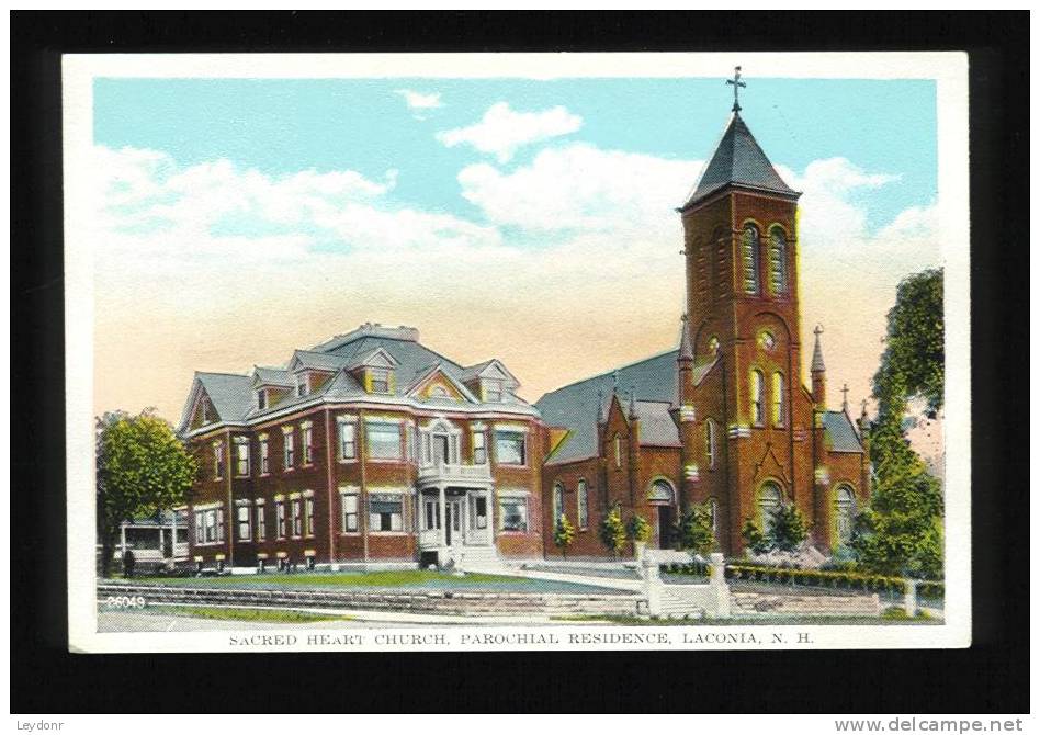 Sacred Heart Church, Parochial Residence, Laconia, New Hampshire - Autres & Non Classés