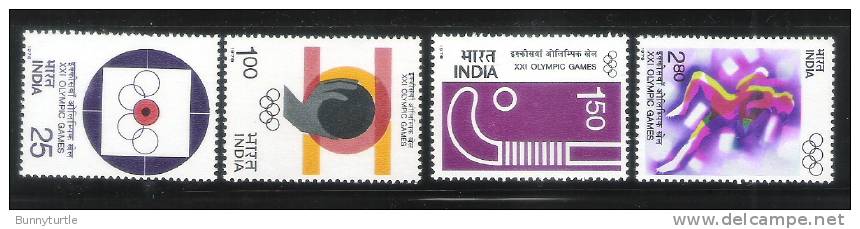 India 1976 Montreal 21st Olympic Games MNH - Ete 1976: Montréal