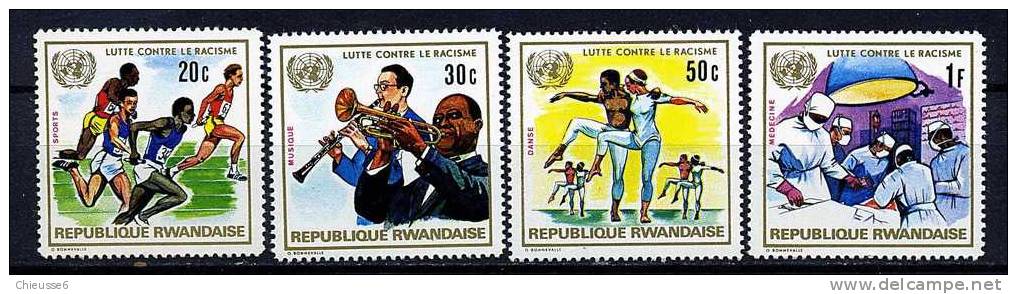 Rwanda **  N° 493 à 500 - Lutte Contre Le Racisme - Ongebruikt