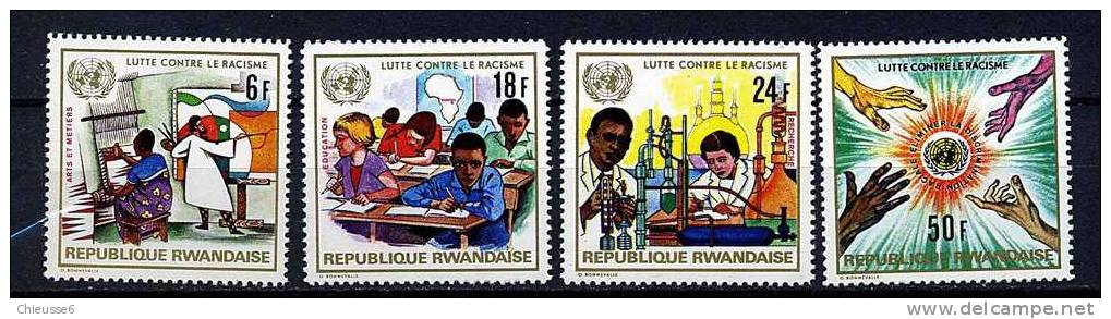 Rwanda **  N° 493 à 500 - Lutte Contre Le Racisme - Ungebraucht