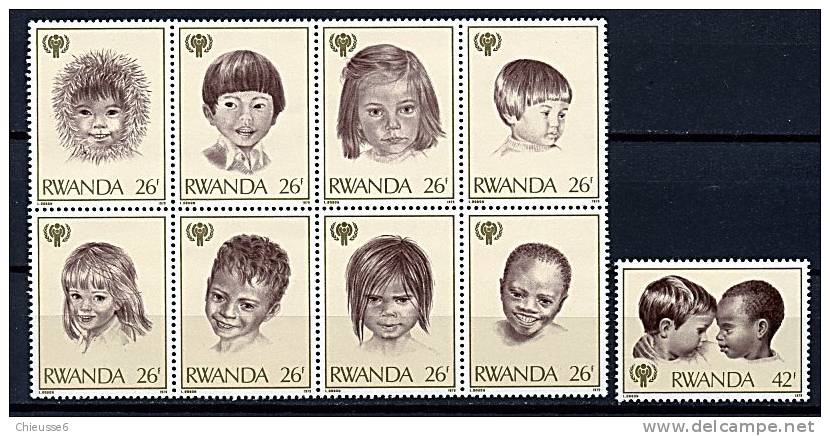 Rwanda **  N° 886 à 894 -  Année De L'enfant - Ongebruikt