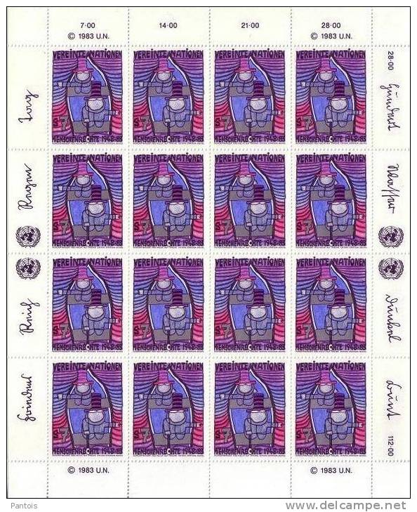 1983 Hundertwasser 2 FEUILLES SHEETS ** - Neufs