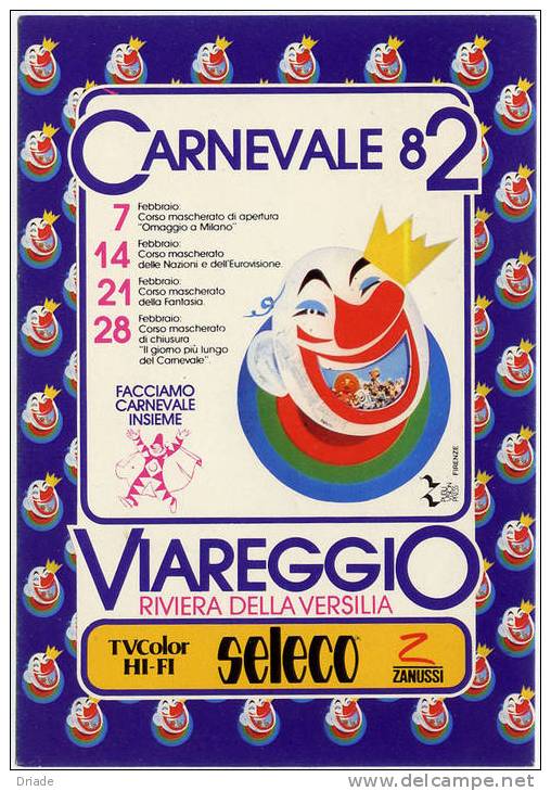 CARNEVALE DI VIAREGGIO 1982-ANNULLI E ERINNOFILO-VIAGGIATA - Viareggio