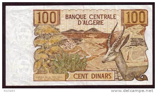 BILLET ALGERIE - 100 Dinars Du 01 11 1970 - Pick 128a - Argelia